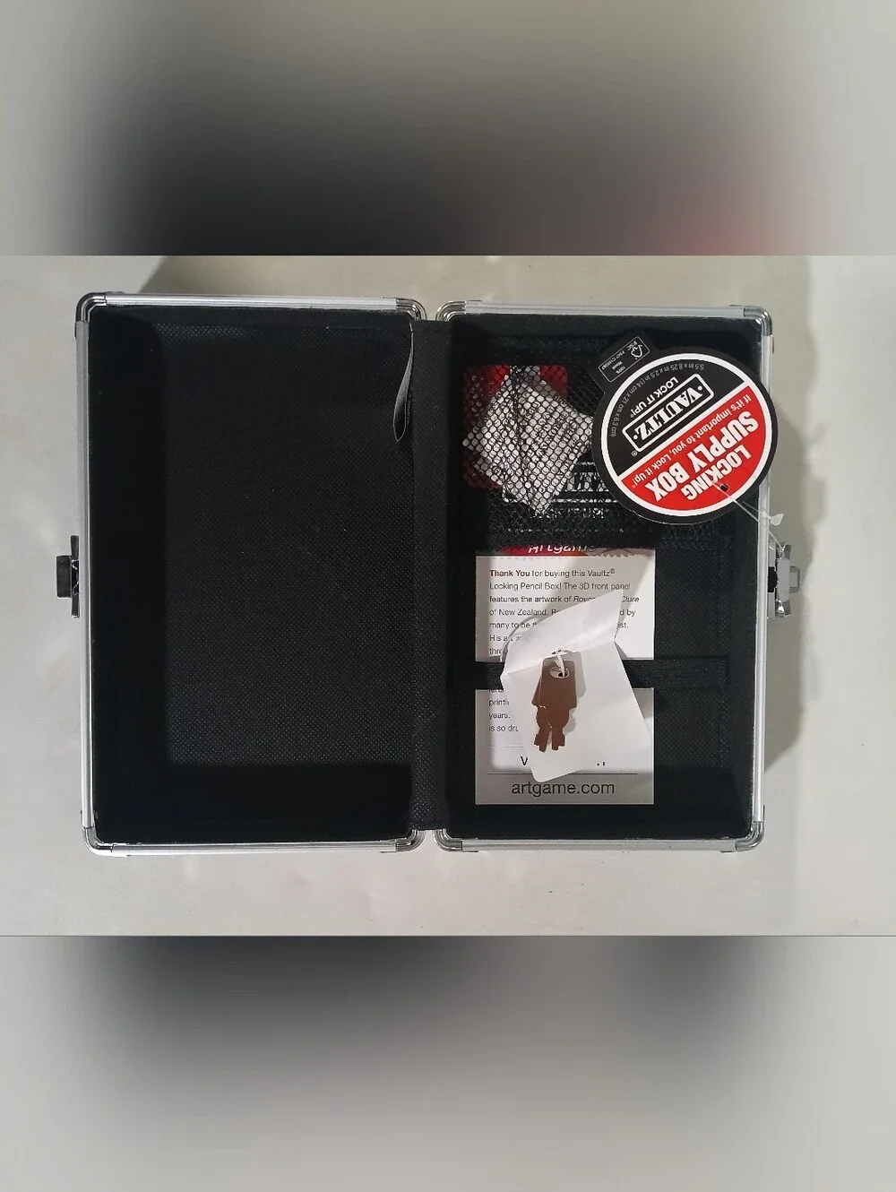Vaultz Locking Personal Storage Box - Shark Attack Graphic - Secure Treasure.NWT